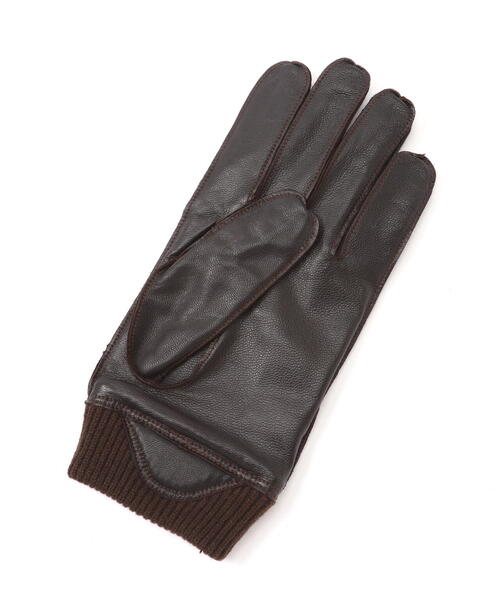 AVIREX（アヴィレックス）の「LEATHER GLOVES TYPE A-10 / レザーグローブ A-10タイプ / AVIREX / アヴィレックス（手袋・メンズ・ブラック/ブラウン・F）」の6枚目の写真