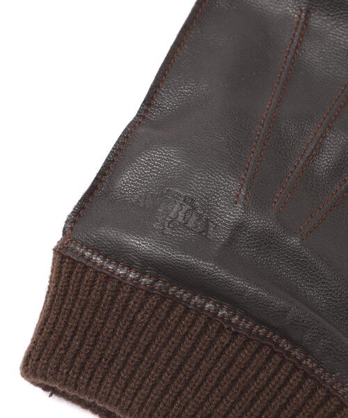 AVIREX（アヴィレックス）の「LEATHER GLOVES TYPE A-10 / レザーグローブ A-10タイプ / AVIREX / アヴィレックス（手袋・メンズ・ブラック/ブラウン・F）」の7枚目の写真