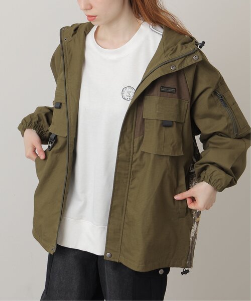 DOUBLE NAME（ダブルネーム）の「WILDERNESS EXPERIENCE ミリタリーマウンテンパーカー（ミリタリージャケット・レディース・カーキ/ブラック・FREE）」の2枚目の写真