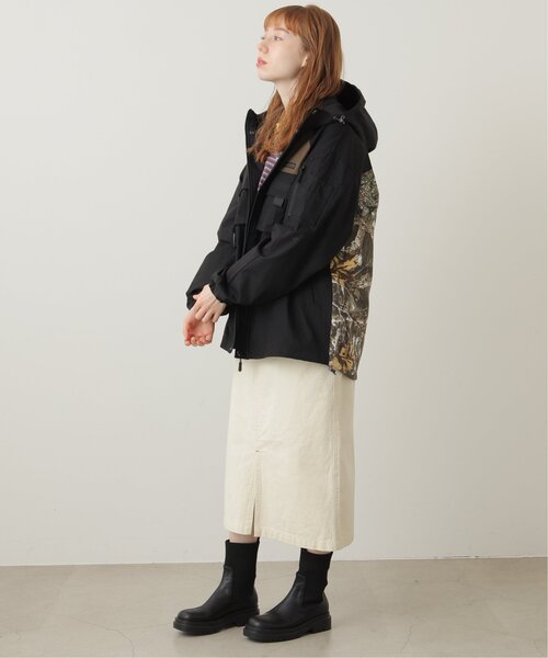 DOUBLE NAME（ダブルネーム）の「WILDERNESS EXPERIENCE ミリタリーマウンテンパーカー（ミリタリージャケット・レディース・カーキ/ブラック・FREE）」の6枚目の写真