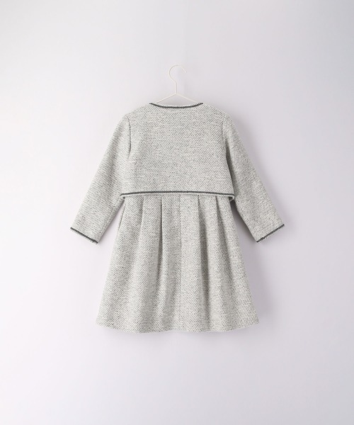 ROPE' PICNIC（ロペピクニック）の「【KIDS】ファンシーツイードボレロ＆ワンピース（ワンピース・キッズ・サックスブルー/ホワイト系その他・110/120/130）」の7枚目の写真