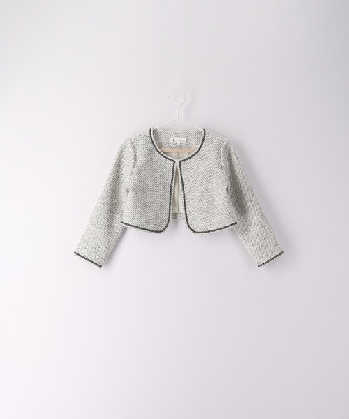 ROPE' PICNIC（ロペピクニック）の「【KIDS】ファンシーツイードボレロ＆ワンピース（ワンピース・キッズ・サックスブルー/ホワイト系その他・110/120/130）」の8枚目の写真