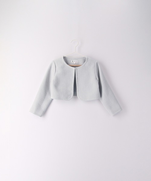 ROPE' PICNIC（ロペピクニック）の「【KIDS】ファンシーツイードボレロ＆ワンピース（ワンピース・キッズ・サックスブルー/ホワイト系その他・110/120/130）」の16枚目の写真