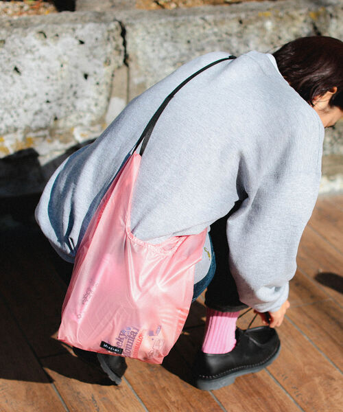 bpr BEAMS（ビーピーアール ビームス ）の「bPr BEAMS / CORDURA(R)シルナイロン ショッパーバッグ（エコバッグ/サブバッグ・メンズ・グレイッシュベージュ/グレー/ブルー/オレンジ/ラベンダー/ピンク/グリーン/イエロー・ONE SIZE）」の7枚目の写真