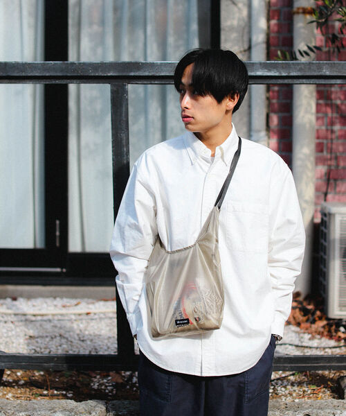 bpr BEAMS（ビーピーアール ビームス ）の「bPr BEAMS / CORDURA(R)シルナイロン ショッパーバッグ（エコバッグ/サブバッグ・メンズ・グレイッシュベージュ/グレー/ブルー/オレンジ/ラベンダー/ピンク/グリーン/イエロー・ONE SIZE）」の12枚目の写真