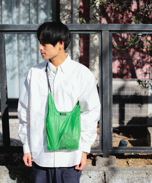 bpr BEAMS（ビーピーアール ビームス ）の「bPr BEAMS / CORDURA(R)シルナイロン ショッパーバッグ（エコバッグ/サブバッグ・メンズ・グレイッシュベージュ/グレー/ブルー/オレンジ/ラベンダー/ピンク/グリーン/イエロー・ONE SIZE）」の21枚目の写真