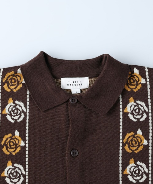 Right-on（ライトオン）の「フラワージャカードニット（ニット/セーター・メンズ・ブラウン/ブラック/オリーブ・M/XL/L）」の12枚目の写真