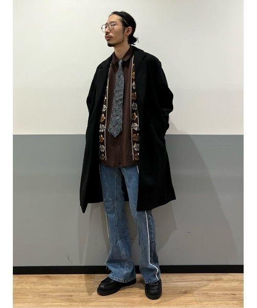 Right-on（ライトオン）の「フラワージャカードニット（ニット/セーター・メンズ・ブラウン/ブラック/オリーブ・M/XL/L）」の17枚目の写真