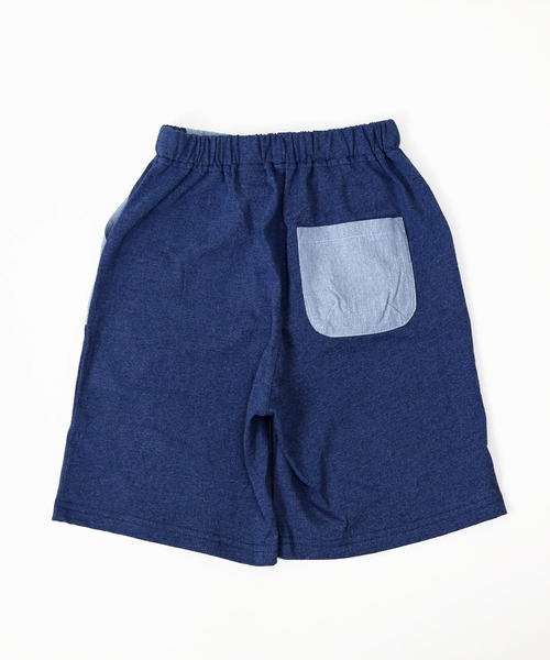 DILASH（ディラッシュ）の「バイカラーライトオンスデニム　パンツ(5分丈)（デニムパンツ・キッズ・ブラック/ブルー/サックスブルー・140/120/80/130/100/90/110）」の5枚目の写真