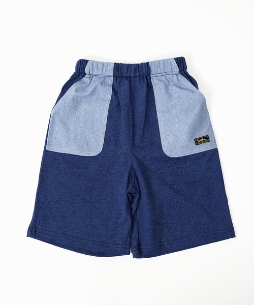 DILASH（ディラッシュ）の「バイカラーライトオンスデニム　パンツ(5分丈)（デニムパンツ・キッズ・ブラック/ブルー/サックスブルー・140/120/80/130/100/90/110）」の6枚目の写真