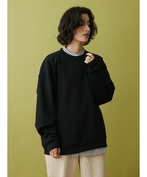 CRAFT STANDARD BOUTIQUE（クラフトスタンダードブティック）の「ダンボールスウェット（スウェット・レディース・ブラック/グレイッシュベージュ/アイボリー/チャコールグレー・M/LL/L）」の7枚目の写真