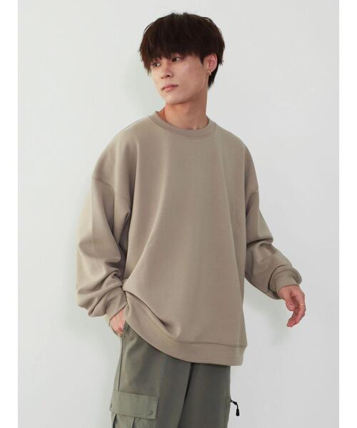 CRAFT STANDARD BOUTIQUE（クラフトスタンダードブティック）の「ダンボールスウェット（スウェット・レディース・ブラック/グレイッシュベージュ/アイボリー/チャコールグレー・M/LL/L）」の8枚目の写真