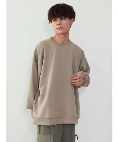 CRAFT STANDARD BOUTIQUE（クラフトスタンダードブティック）の「ダンボールスウェット（スウェット・レディース・ブラック/グレイッシュベージュ/アイボリー/チャコールグレー・M/LL/L）」の9枚目の写真