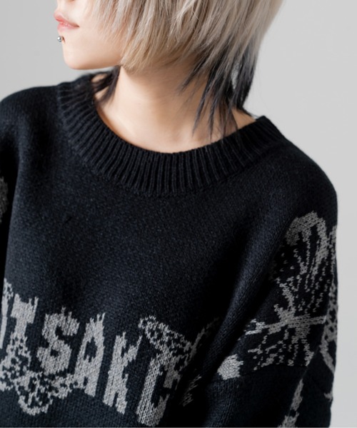 R/X(ロックス)の「ロゴバタフライジャガードニット(ニット/セーター・レディース・ブラック・FREE)」の13枚目の写真