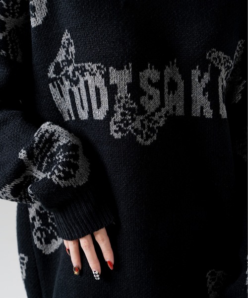 R/X(ロックス)の「ロゴバタフライジャガードニット(ニット/セーター・レディース・ブラック・FREE)」の15枚目の写真