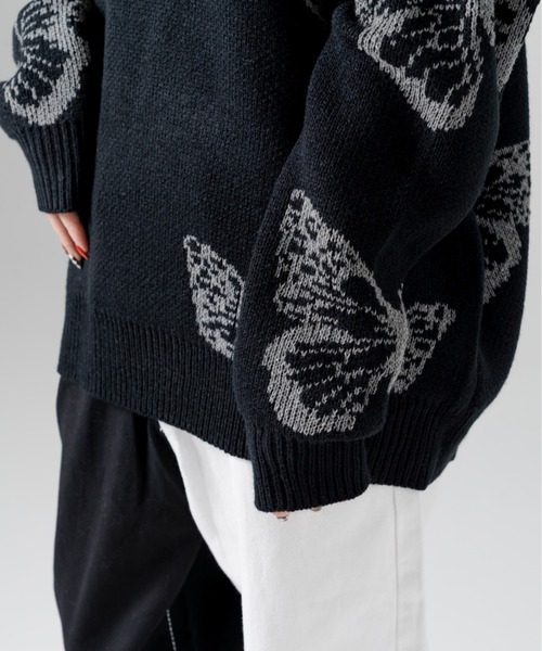 R/X(ロックス)の「ロゴバタフライジャガードニット(ニット/セーター・レディース・ブラック・FREE)」の19枚目の写真