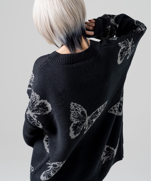 R/X(ロックス)の「ロゴバタフライジャガードニット(ニット/セーター・レディース・ブラック・FREE)」の20枚目の写真