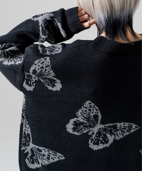 R/X(ロックス)の「ロゴバタフライジャガードニット(ニット/セーター・レディース・ブラック・FREE)」の22枚目の写真