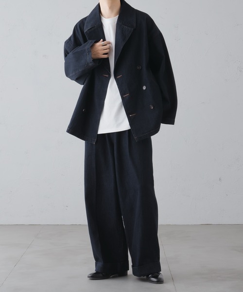 epnok（エプノック）の「ロールアップデニムバギーパンツ（デニムパンツ・メンズ・インディゴブルー/ブラウン/ブラック・LARGE/MEDIUM/SMALL）」の10枚目の写真