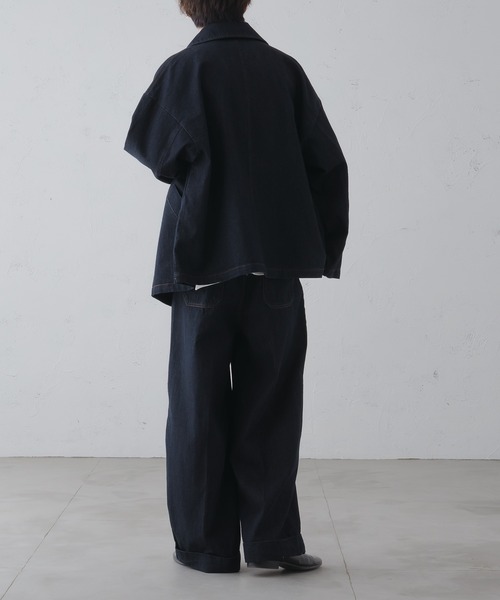 epnok（エプノック）の「ロールアップデニムバギーパンツ（デニムパンツ・メンズ・インディゴブルー/ブラウン/ブラック・LARGE/MEDIUM/SMALL）」の16枚目の写真