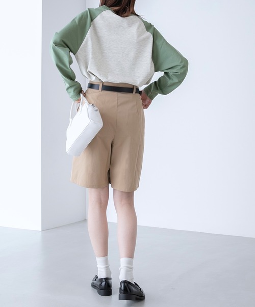 BONLECILL（ボンルシール）の「ラグラン フレンチロゴ ロングスリーブTシャツ（Tシャツ/カットソー・レディース・ライトブルー/ブラック/ピンク/ライトグリーン・FREE）」の16枚目の写真