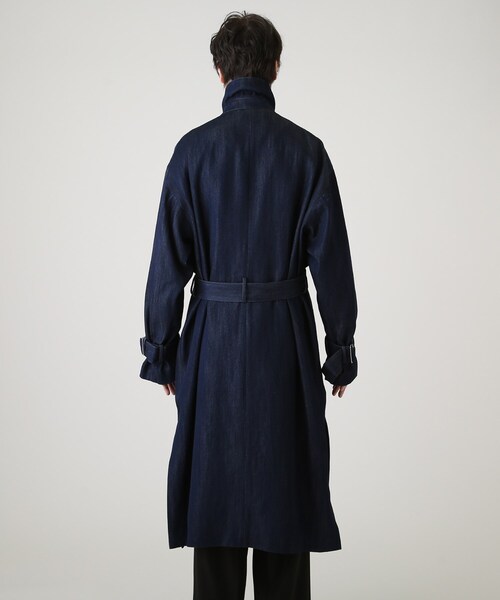 tk.TAKEO KIKUCHI(ティーケータケオキクチ)の「ブライトデニムレイヤードコート(トレンチコート・メンズ・ネイビー系3・01/02/03)」の5枚目の写真