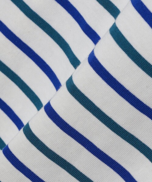 SHIPS(シップス)の「*SHIPS: ワンポイント ロゴ ジャージー ボーダー ボートネック ロングスリーブ Tシャツ(Tシャツ/カットソー・メンズ・ブラック/ナチュラル/グリーン/ブルー・SMALL/MEDIUM/LARGE/X-LARGE)」の22枚目の写真