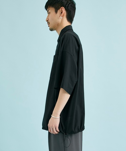 CITY TOKYO（シティトウキョウ）の「PRIMEFLEXオーバーサイズシャツ（シャツ/ブラウス・メンズ・グレー/ブラック・1/2）」の7枚目の写真