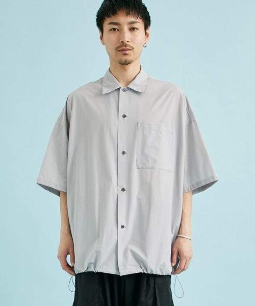 CITY TOKYO（シティトウキョウ）の「PRIMEFLEXオーバーサイズシャツ（シャツ/ブラウス・メンズ・グレー/ブラック・1/2）」の15枚目の写真