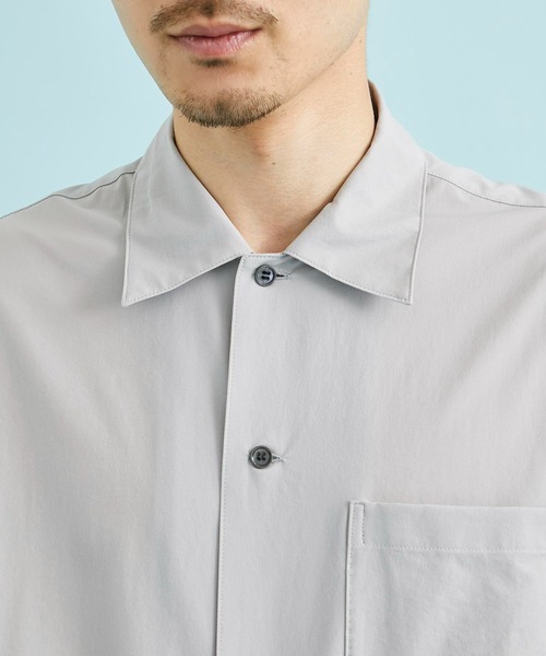 CITY TOKYO（シティトウキョウ）の「PRIMEFLEXオーバーサイズシャツ（シャツ/ブラウス・メンズ・グレー/ブラック・1/2）」の18枚目の写真