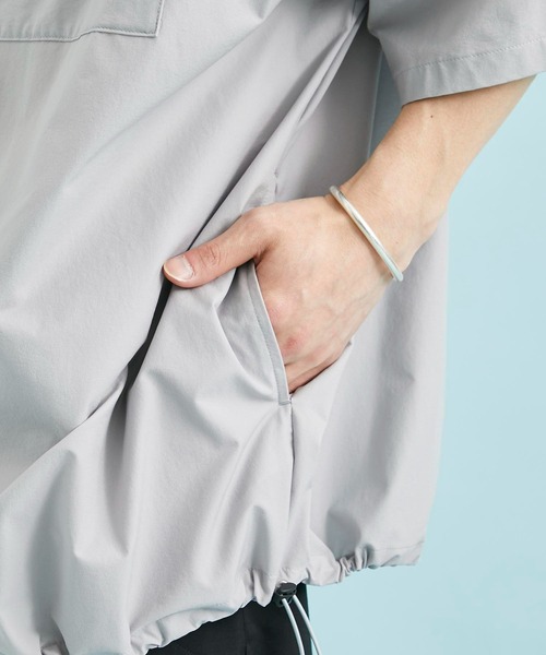 CITY TOKYO（シティトウキョウ）の「PRIMEFLEXオーバーサイズシャツ（シャツ/ブラウス・メンズ・グレー/ブラック・1/2）」の21枚目の写真