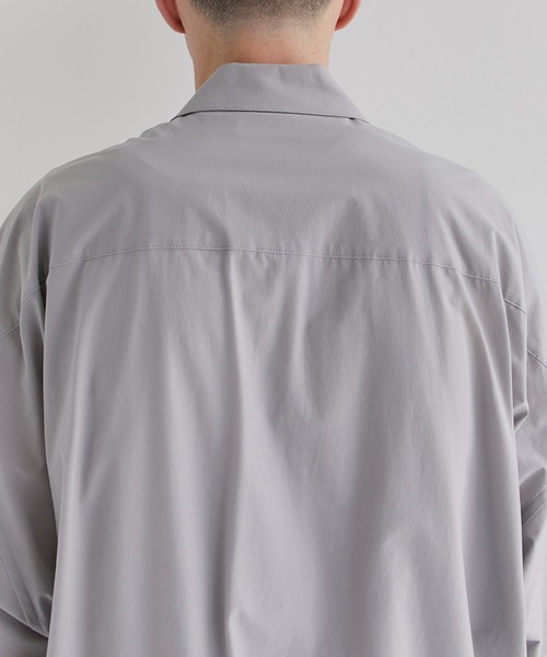 CITY TOKYO（シティトウキョウ）の「PRIMEFLEXオーバーサイズシャツ（シャツ/ブラウス・メンズ・グレー/ブラック・1/2）」の22枚目の写真