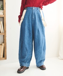 Crisp | サスペンダーボリュームデニムパンツ(デニムパンツ)