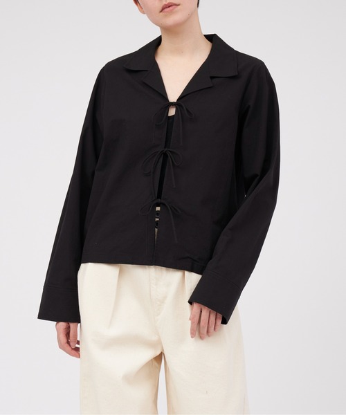 CLANE（クラネ）の「CLANE COMPACT RIBBON SHIRT（シャツ/ブラウス 