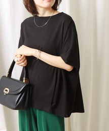 libelle more | 《接触冷感》USAコットン　裾タックTシャツ(Tシャツ/カットソー)