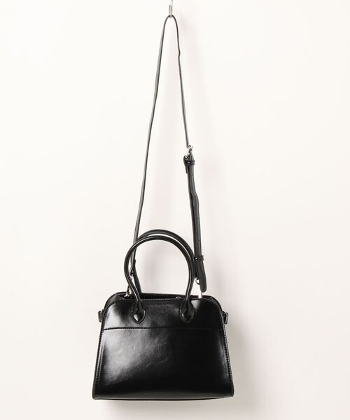 DONOBAN(ドノバン)の「2way ミニボストンバッグ(ボストンバッグ・レディース・ホワイト/ブラウン/ブラック・ONESIZE)」の4枚目の写真