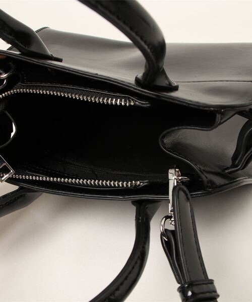 DONOBAN(ドノバン)の「2way ミニボストンバッグ(ボストンバッグ・レディース・ホワイト/ブラウン/ブラック・ONESIZE)」の6枚目の写真