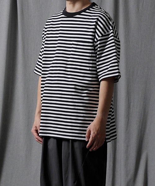 NUMBER (N)INE/ナンバーナイン CLASSIC COTTON STRIPED POCKET OVER T