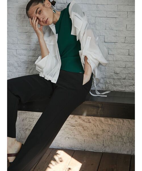 UN3D.（アンスリード）の「アウトポケットドルマンシャツ（シャツ/ブラウス・レディース・ホワイト/ブラック・FREE）」の7枚目の写真