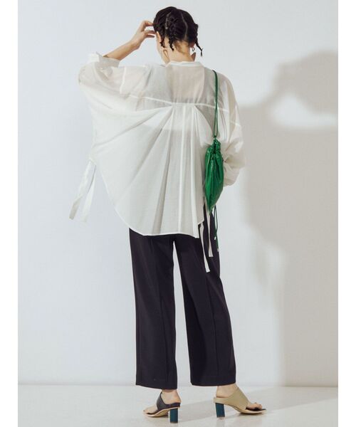 UN3D.（アンスリード）の「アウトポケットドルマンシャツ（シャツ/ブラウス・レディース・ホワイト/ブラック・FREE）」の13枚目の写真