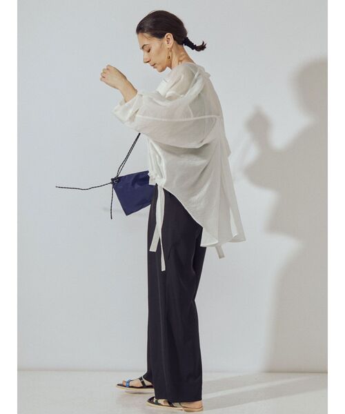 UN3D.（アンスリード）の「アウトポケットドルマンシャツ（シャツ/ブラウス・レディース・ホワイト/ブラック・FREE）」の18枚目の写真