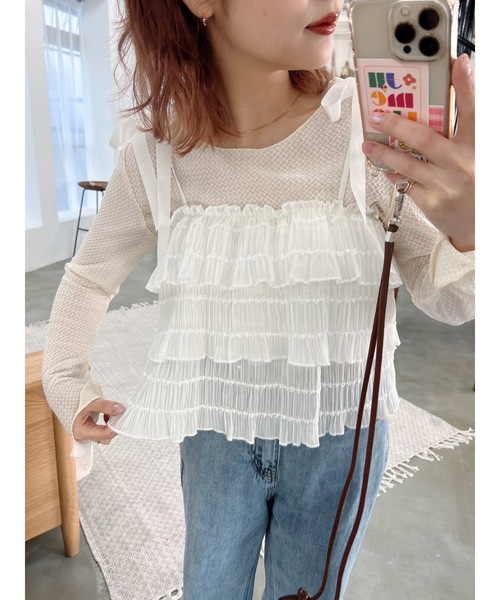 jumelle（ジュメロ）の「フリルティアードTOP（その他トップス・レディース・ブラック/ホワイト・FREE）」の17枚目の写真