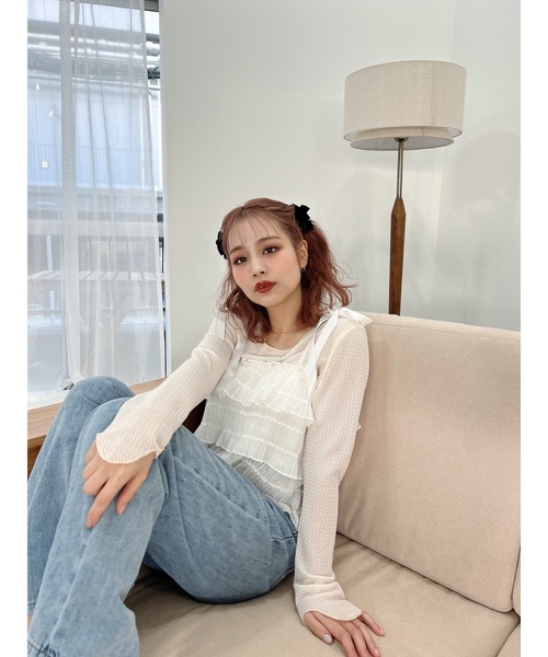 jumelle（ジュメロ）の「フリルティアードTOP（その他トップス・レディース・ブラック/ホワイト・FREE）」の7枚目の写真