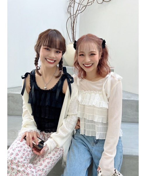 jumelle（ジュメロ）の「フリルティアードTOP（その他トップス・レディース・ブラック/ホワイト・FREE）」の14枚目の写真