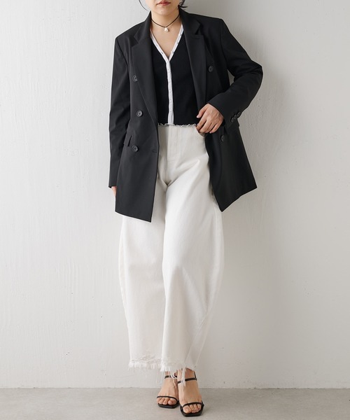 Whim Gazette 23aw ダブルストレッチジャケット ¥42,900 Whim Gazette（ウィムガゼット）の「ダブルストレッチジャケット