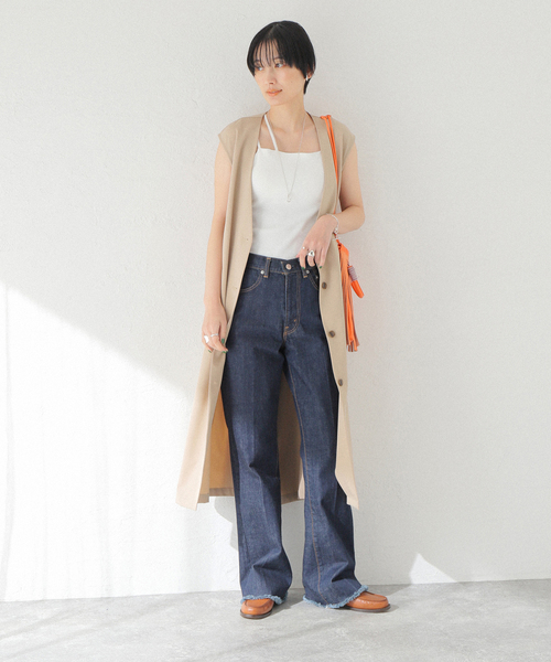 JOINT WORKS（ジョイントワークス）の「【COMMRE/コムル】アシメストラップ カップ付きキャミ（キャミソール・レディース・ホワイト/ブラック・FREE）」の7枚目の写真