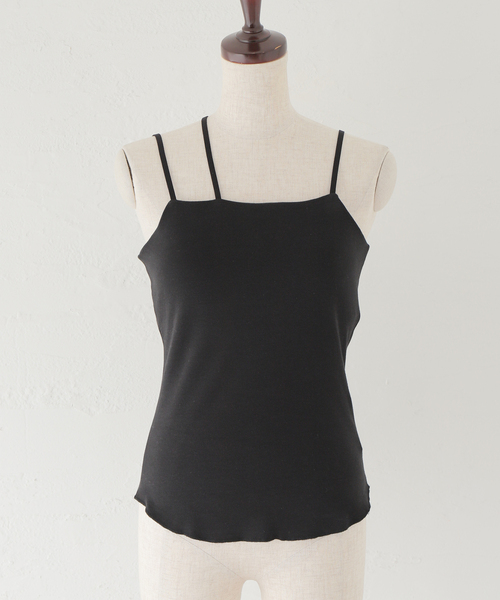 JOINT WORKS（ジョイントワークス）の「【COMMRE/コムル】アシメストラップ カップ付きキャミ（キャミソール・レディース・ホワイト/ブラック・FREE）」の8枚目の写真