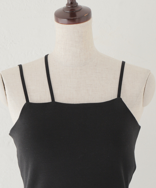 JOINT WORKS（ジョイントワークス）の「【COMMRE/コムル】アシメストラップ カップ付きキャミ（キャミソール・レディース・ホワイト/ブラック・FREE）」の12枚目の写真