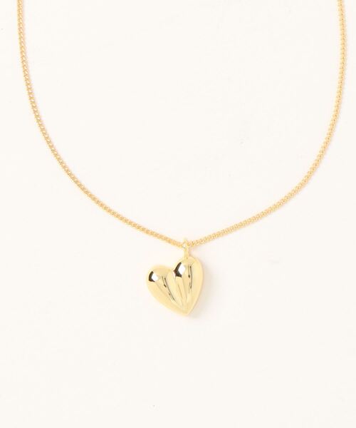 jumelle（ジュメロ）の「ぷっくりハートネックレス（ネックレス・レディース・ゴールド/シルバー・FREE）」の5枚目の写真