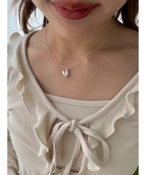 jumelle（ジュメロ）の「ぷっくりハートネックレス（ネックレス・レディース・ゴールド/シルバー・FREE）」の14枚目の写真